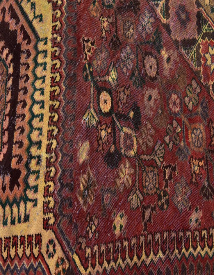 Detail image of 5' x 10' 3  Hand Knotted Hamedan Persian Wool Runner Rug