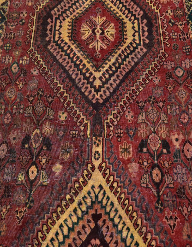 Detail image of 5' x 10' 3  Hand Knotted Hamedan Persian Wool Runner Rug