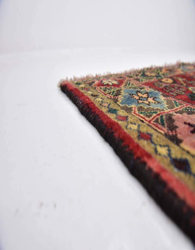 Detail image of 5' x 10' 3  Hand Knotted Hamedan Persian Wool Runner Rug