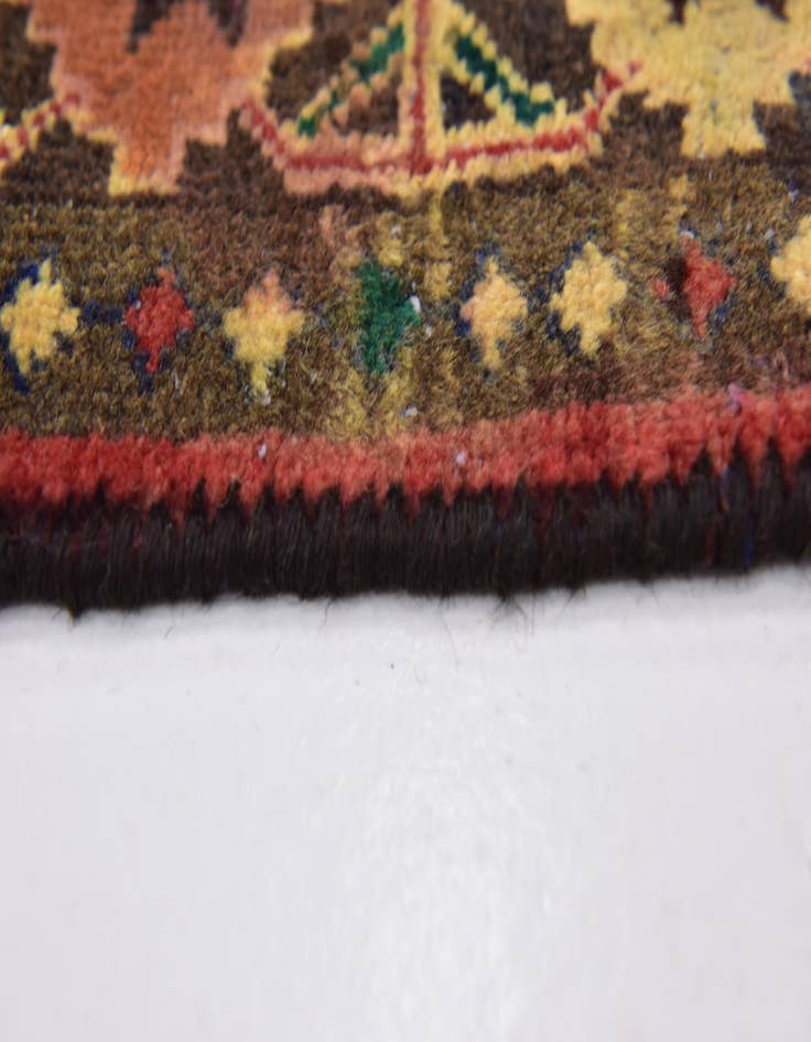 Detail image of 5' x 10' 3  Hand Knotted Hamedan Persian Wool Runner Rug