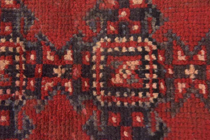 3' 6 x 10' 5 Hand Knotted Hamedan Persian Wool Runner Rug
