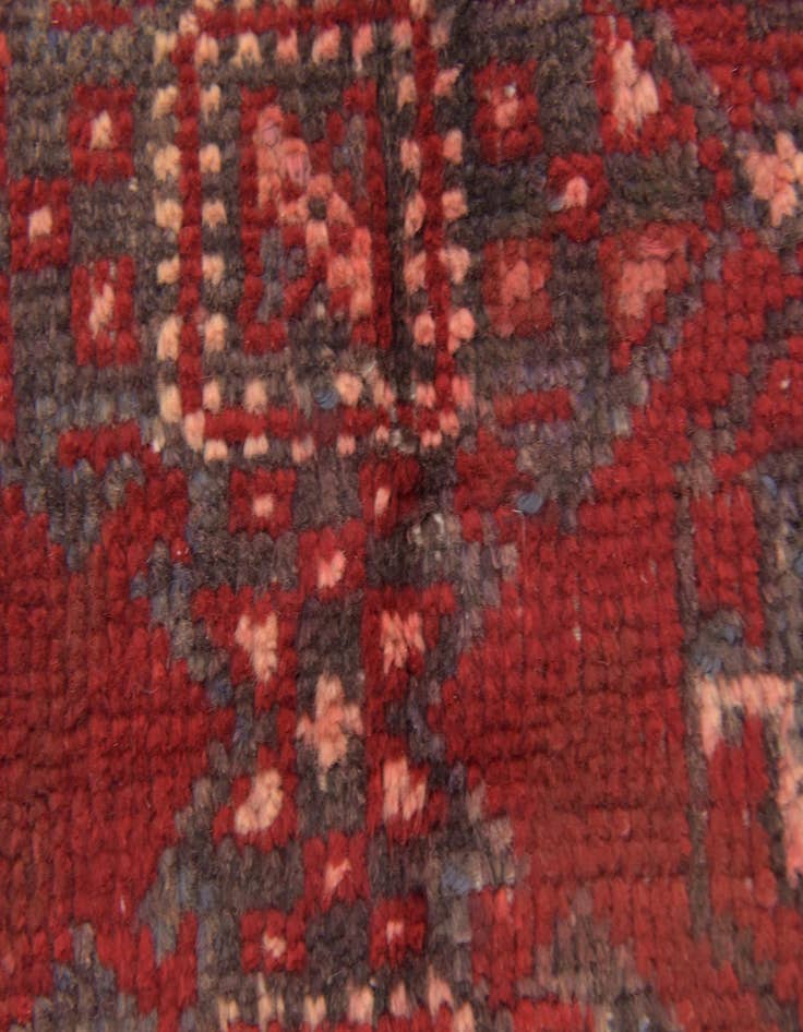 Detail image of 3' 6 x 10' 5  Hand Knotted Hamedan Persian Wool Runner Rug