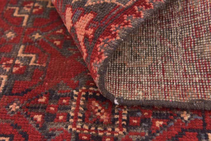 3' 6 x 10' 5 Hand Knotted Hamedan Persian Wool Runner Rug