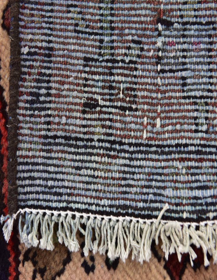 Detail image of 2' 8 x 6' 6 Hand Knotted Hamedan Persian Wool Runner Rug