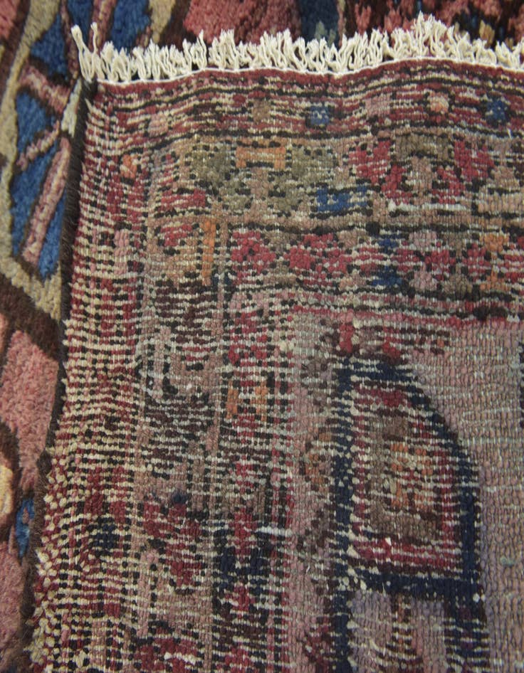 Detail image of 3' 4 x 9' Hand Knotted Hamedan Persian Wool Runner Rug