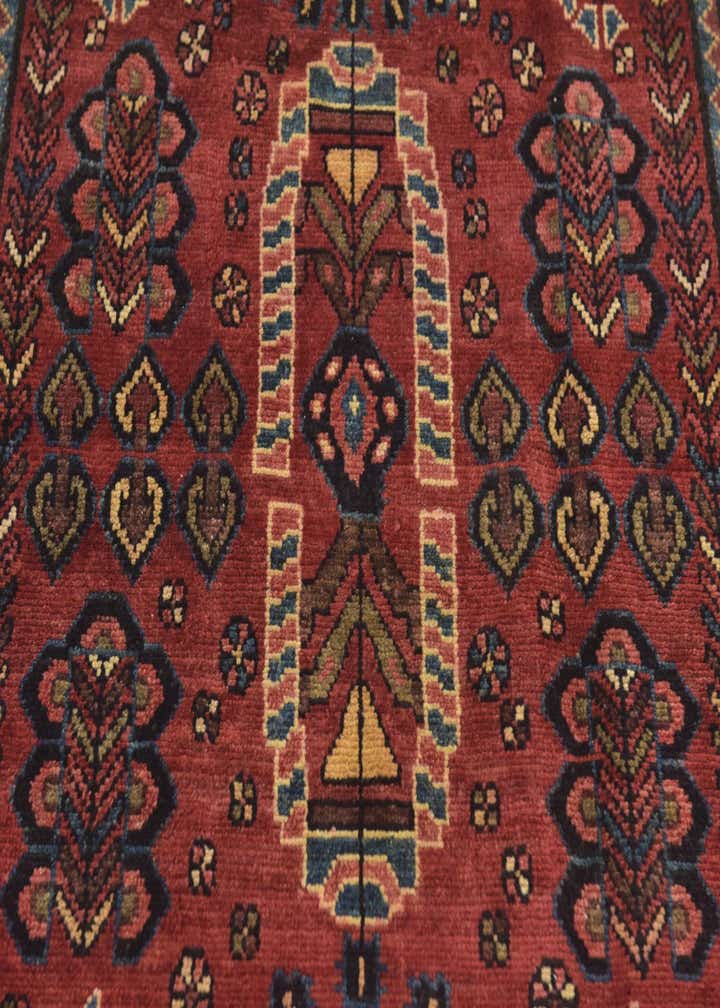 3' 5 x 10' Hand Knotted Hamedan Persian Wool Runner Rug
