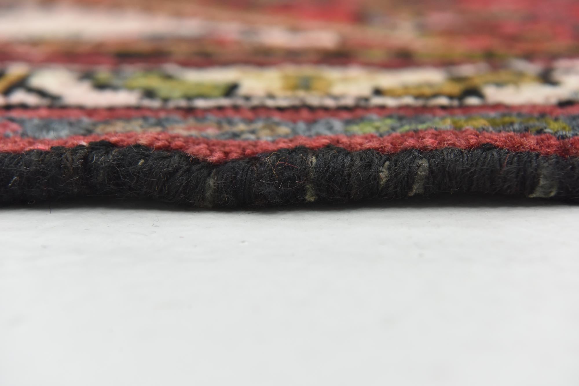 105cm x 295cm Hand Knotted Hamedan Persian Wool Runner Rug