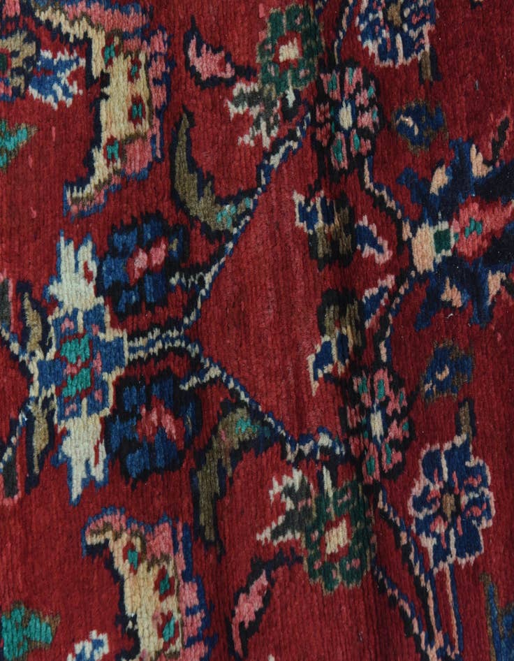 Detail image of 2' 2 x 16' Hand Knotted Hamedan Persian Wool Runner Rug