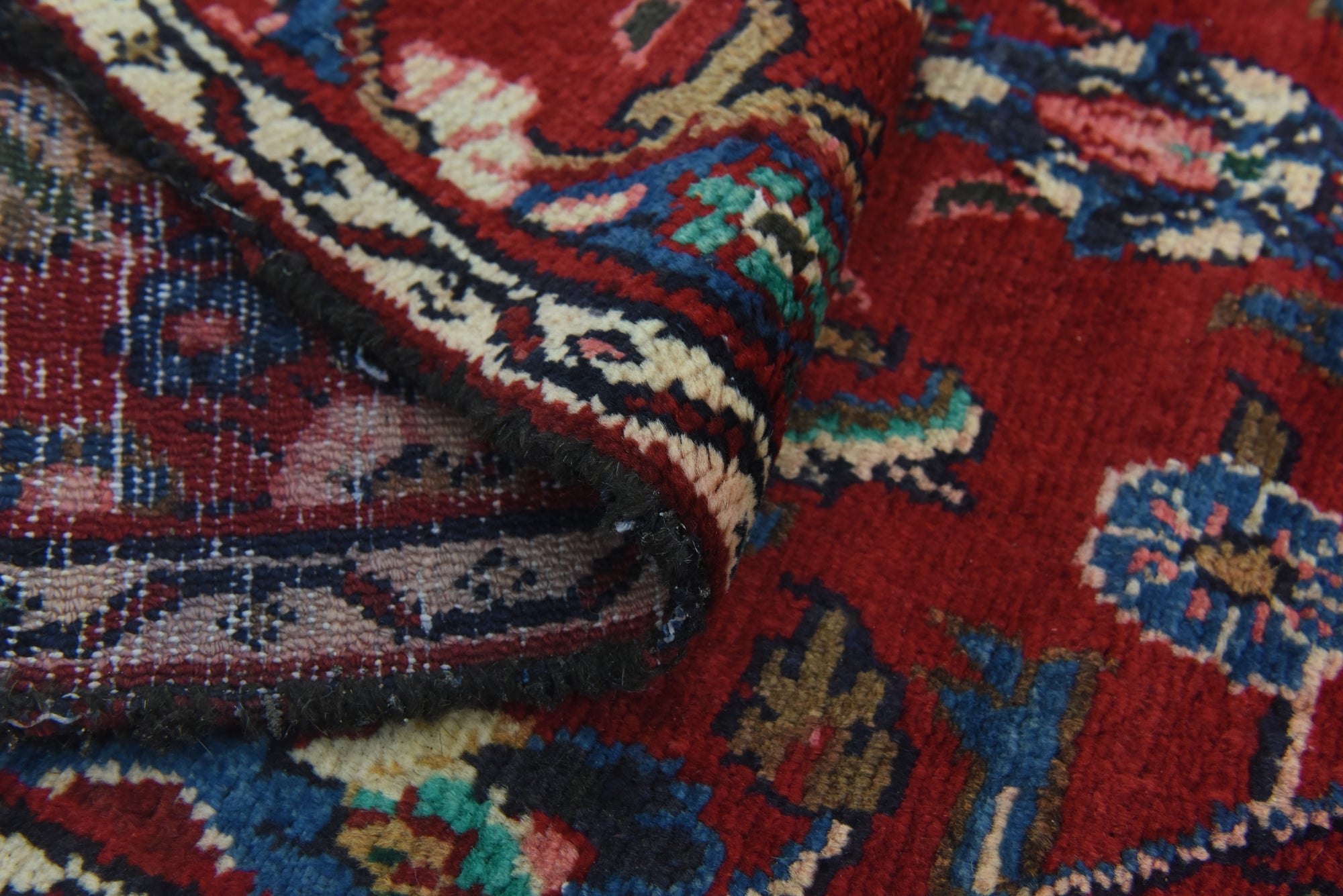 2' 2 x 16' Hand Knotted Hamedan Persian Wool Runner Rug
