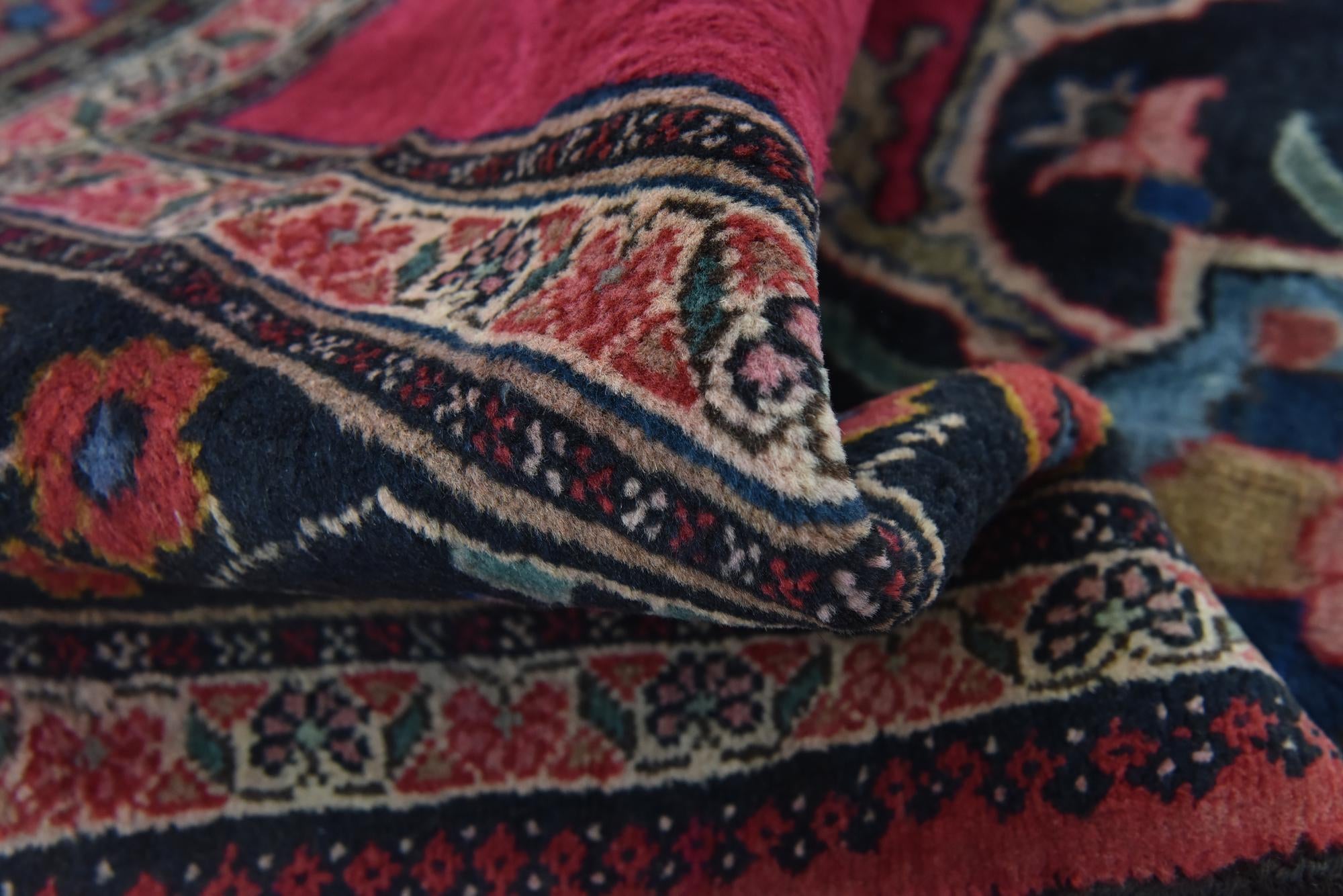 4' x 9' 2 Hand Knotted Hamedan Persian Wool Runner Rug