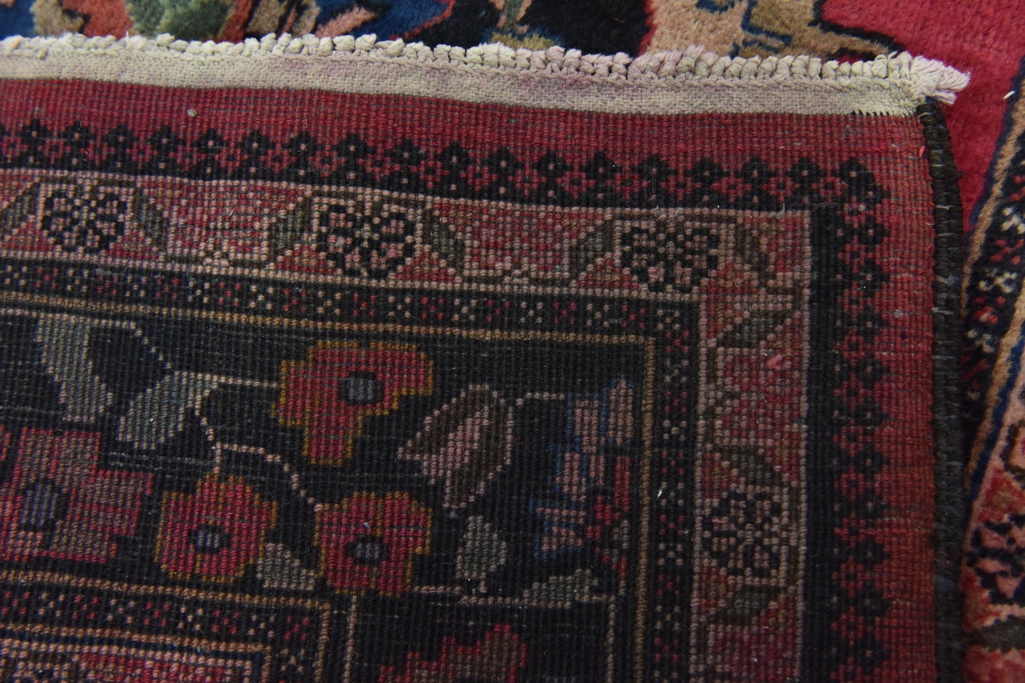 4' x 9' 2 Hand Knotted Hamedan Persian Wool Runner Rug