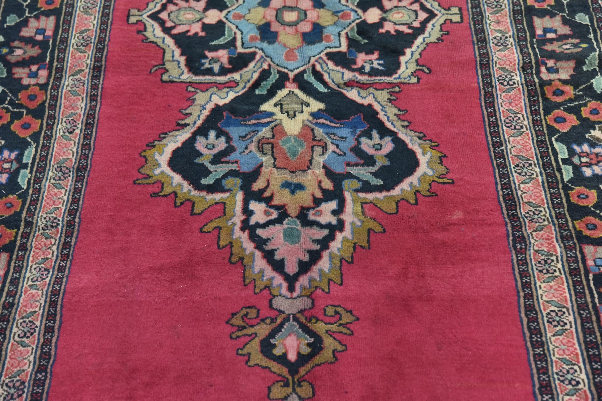 4' x 9' 2 Hand Knotted Hamedan Persian Wool Runner Rug
