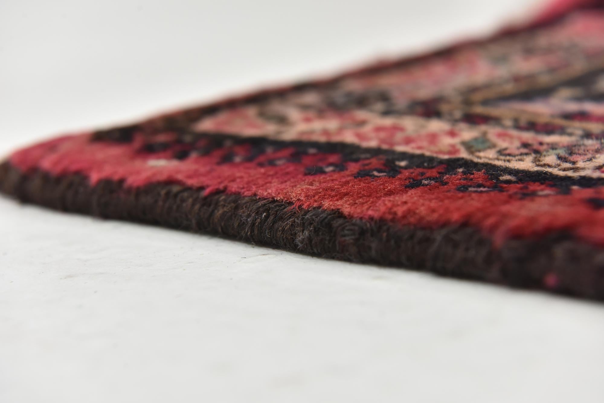 4' x 9' 2 Hand Knotted Hamedan Persian Wool Runner Rug