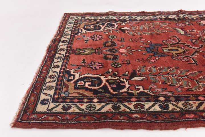 3' 6 x 10' 2 Hand Knotted Hamedan Persian Wool Runner Rug