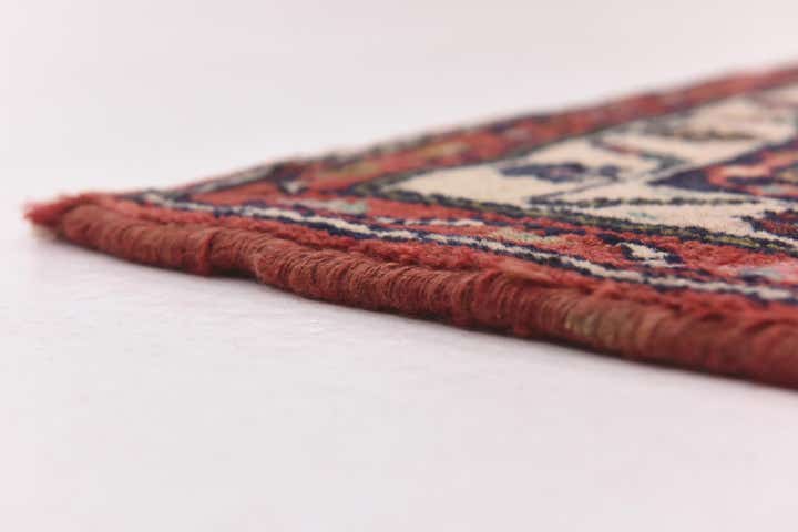3' 6 x 10' 2 Hand Knotted Hamedan Persian Wool Runner Rug