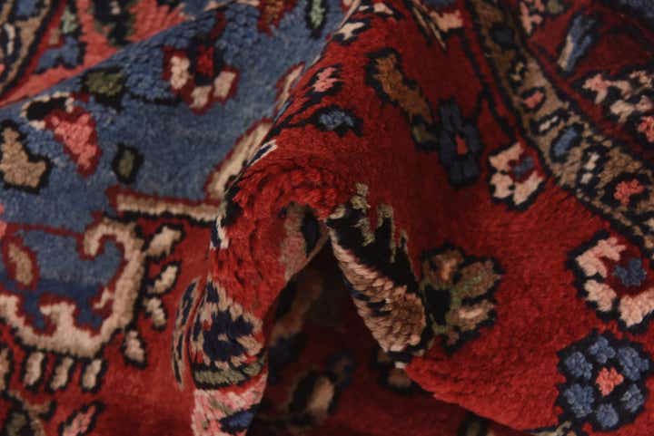 3' 7 x 10' Hand Knotted Hamedan Persian Wool Runner Rug
