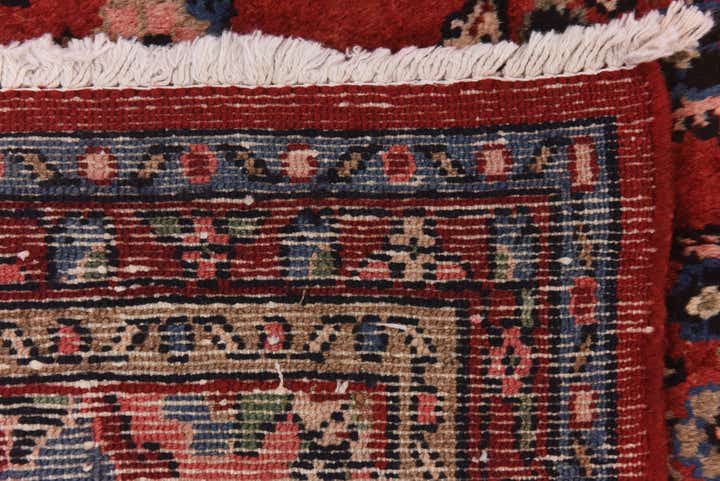 3' 7 x 10' Hand Knotted Hamedan Persian Wool Runner Rug