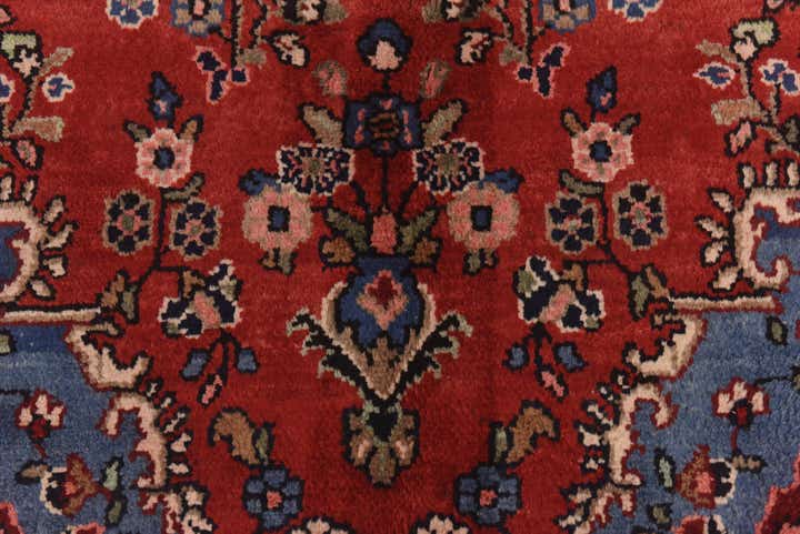 3' 7 x 10' Hand Knotted Hamedan Persian Wool Runner Rug