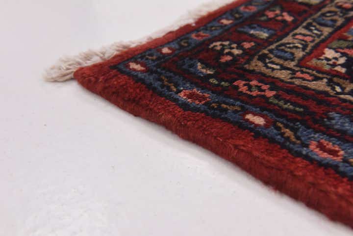 3' 7 x 10' Hand Knotted Hamedan Persian Wool Runner Rug