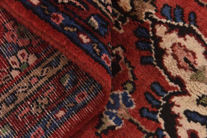 3' 7 x 10' Hand Knotted Hamedan Persian Wool Runner Rug