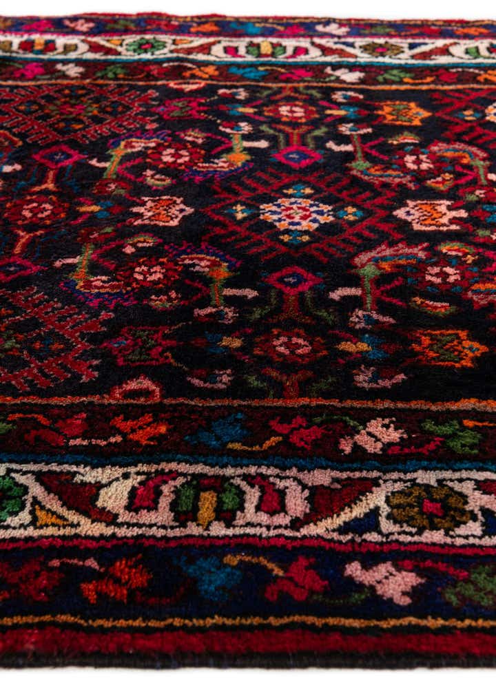 3' 5 x 13' Hand Knotted Hamedan Persian Wool Runner Rug