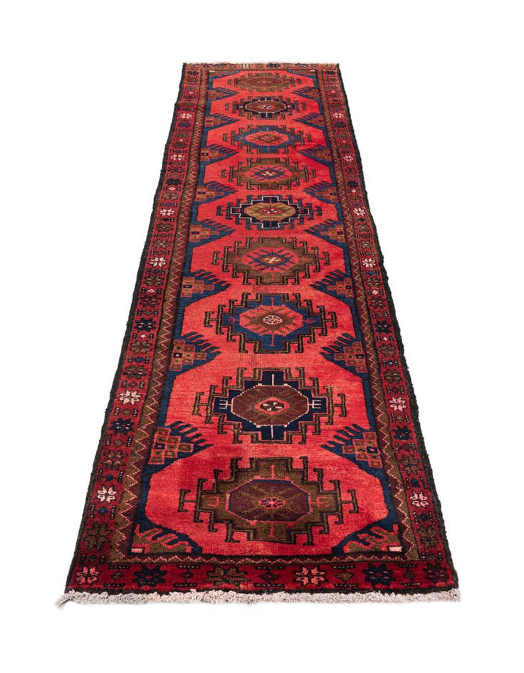 Detail image of 2' 6 x 9' 6 Hamedan Wool Runner Rug