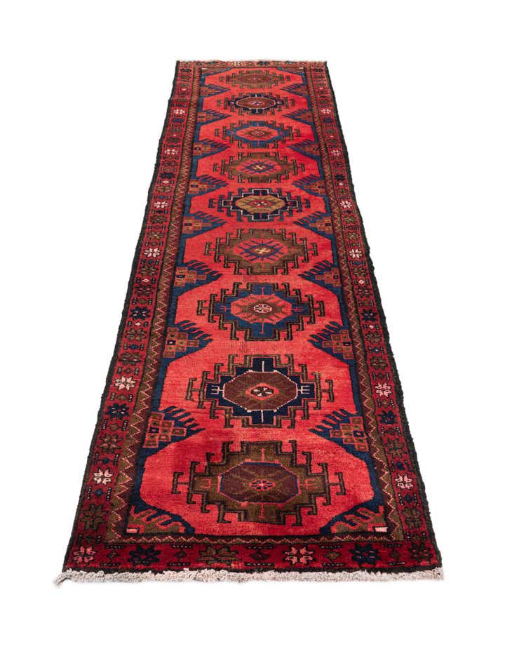 2' 6 x 9' 6 Hamedan Wool Runner Rug