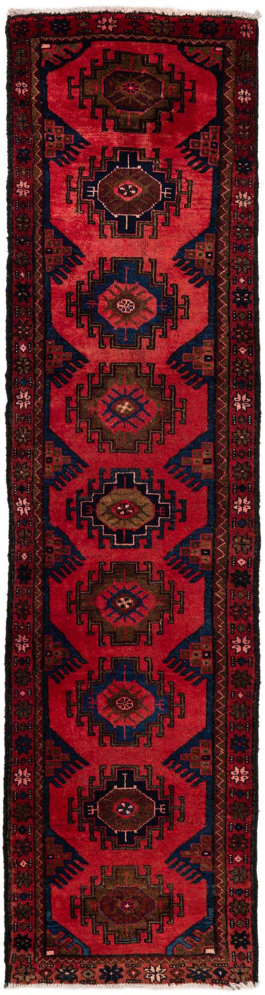 2' 6 x 9' 6 Hamedan Wool Runner Rug