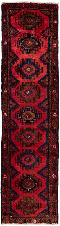 Detail image of 2' 6 x 9' 6 Hamedan Wool Runner Rug