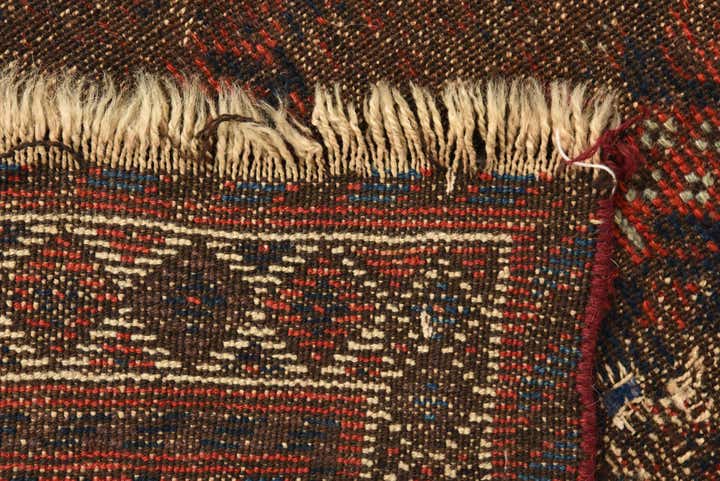 3' x 9' 4 Hand Knotted Hamedan Persian Wool Runner Rug