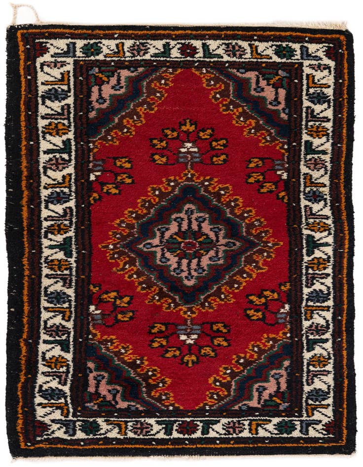 Detail image of 2' 1 x 4' Hand Knotted Hamedan Wool Runner Rug