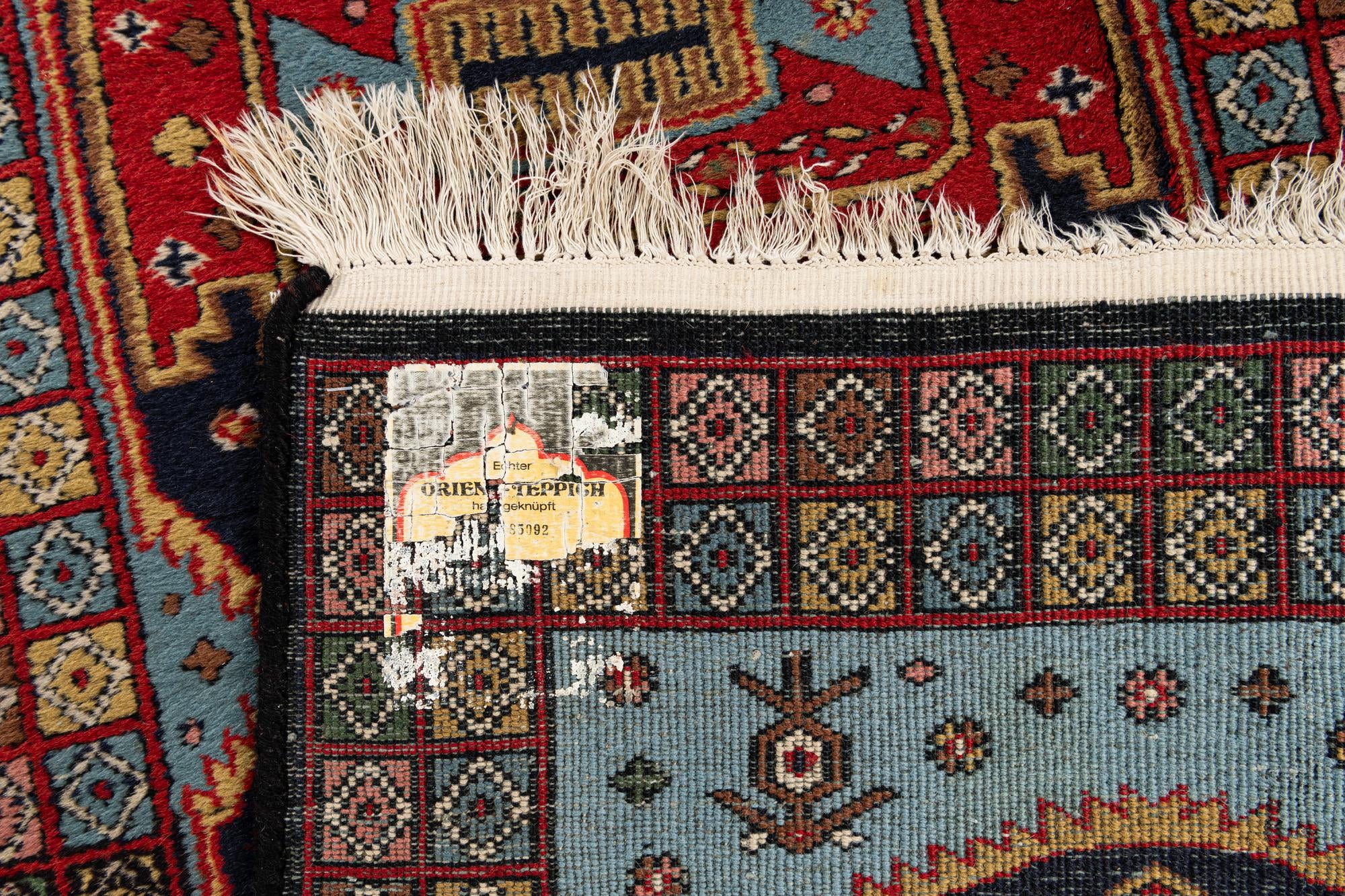 2' 2 x 7' 2 Hand Knotted Hamedan Persian Wool Runner Rug
