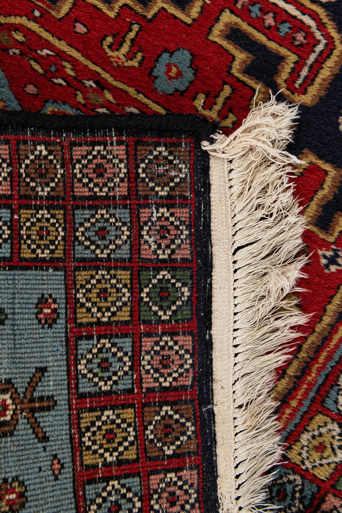 2' 2 x 7' 2 Hand Knotted Hamedan Persian Wool Runner Rug