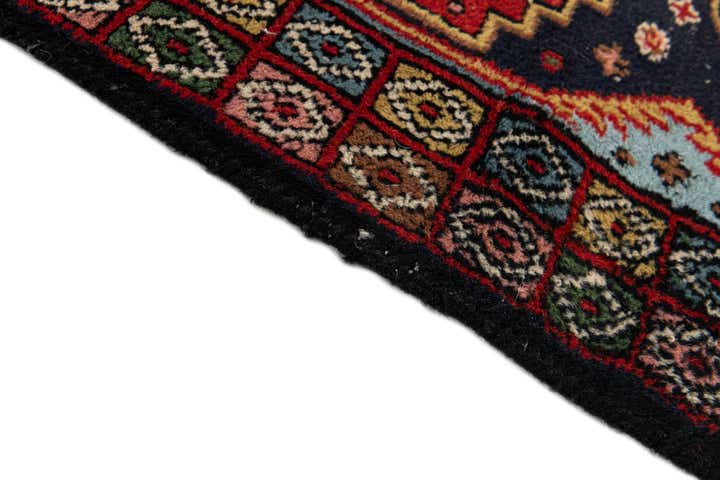 2' 2 x 7' 2 Hand Knotted Hamedan Persian Wool Runner Rug