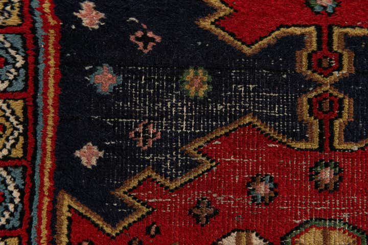 2' 2 x 7' 2 Hand Knotted Hamedan Persian Wool Runner Rug