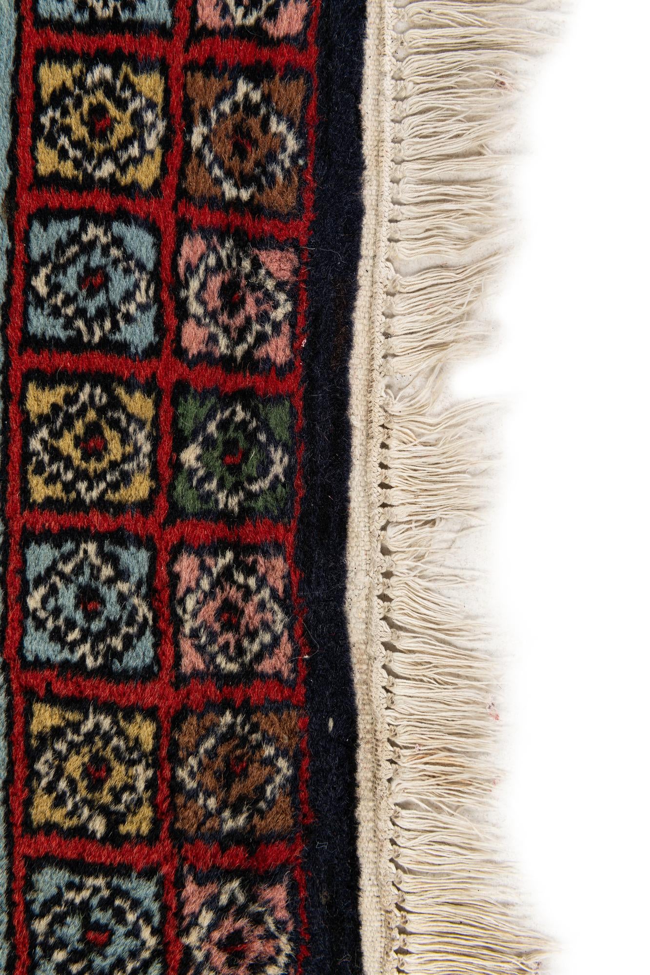 2' 2 x 7' 2 Hand Knotted Hamedan Persian Wool Runner Rug