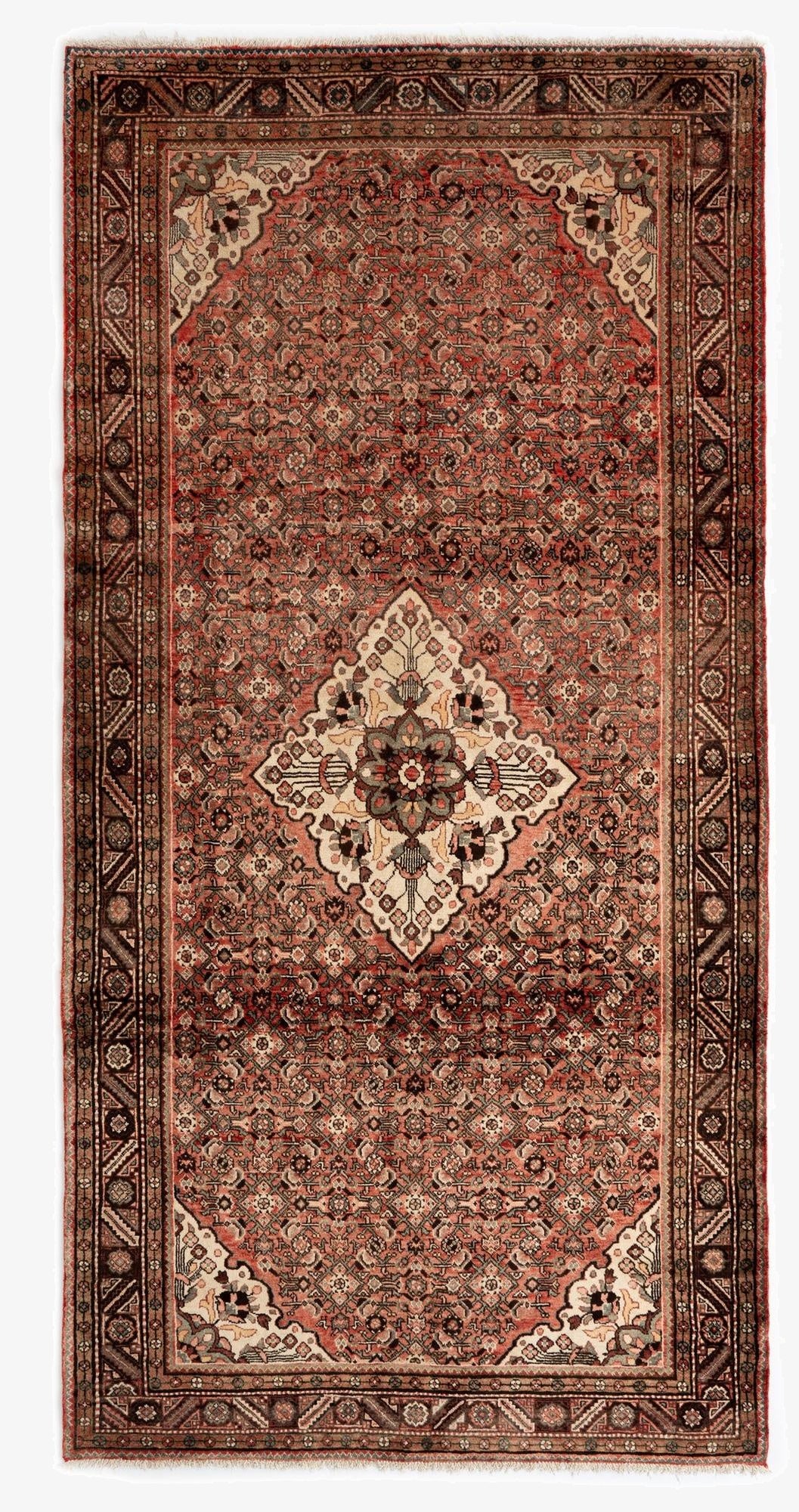5' 7 x 11' 6 Hamedan Wool Runner Rug