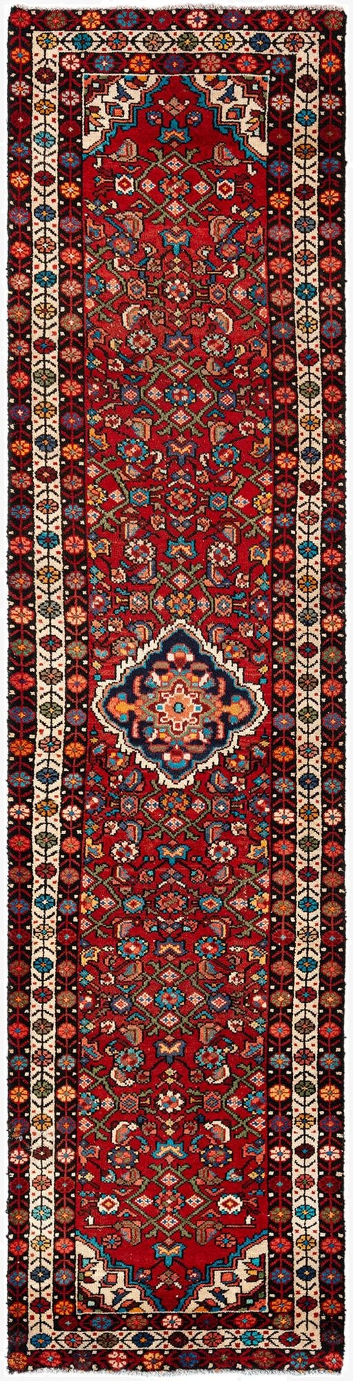 2' 5 x 9' 11 Hamedan Wool Runner Rug