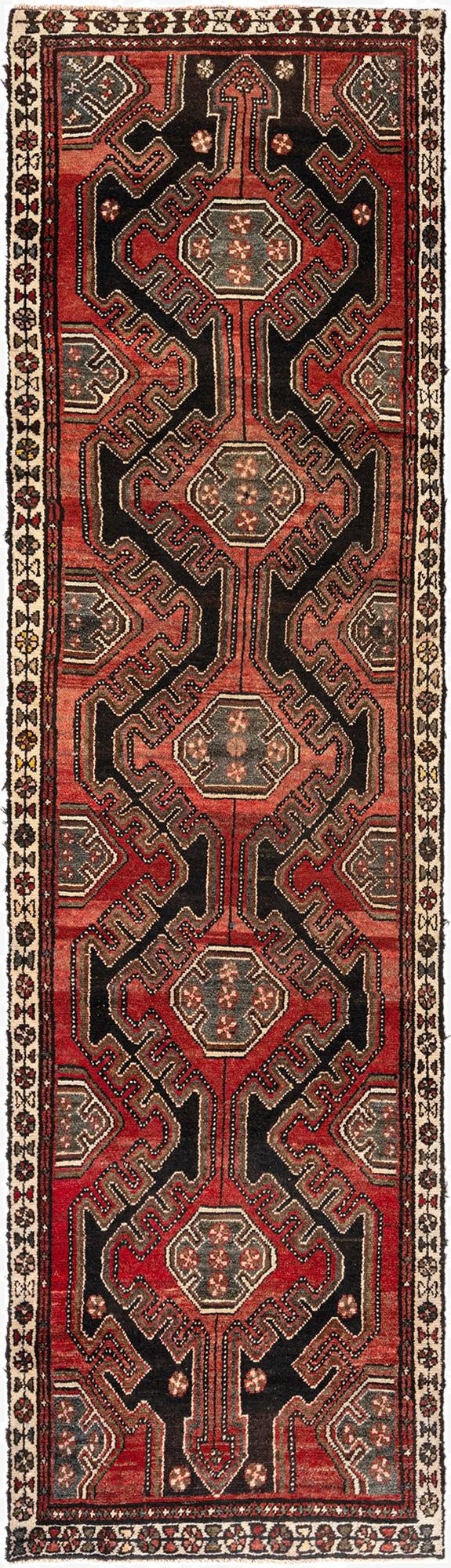 2' 9 x 9' 4 Hamedan Wool Runner Rug