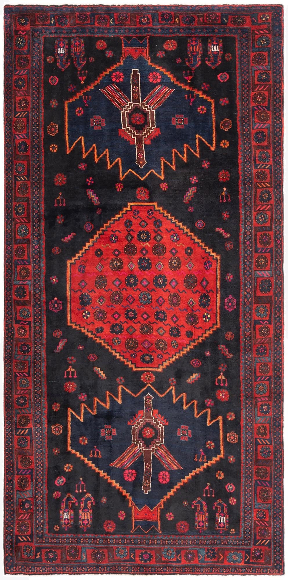 5' 1 x 10' 2 Hamedan Runner Rug