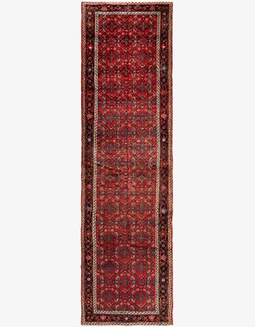 3' 8 x 12' 7 Hamedan Wool Runner Rug