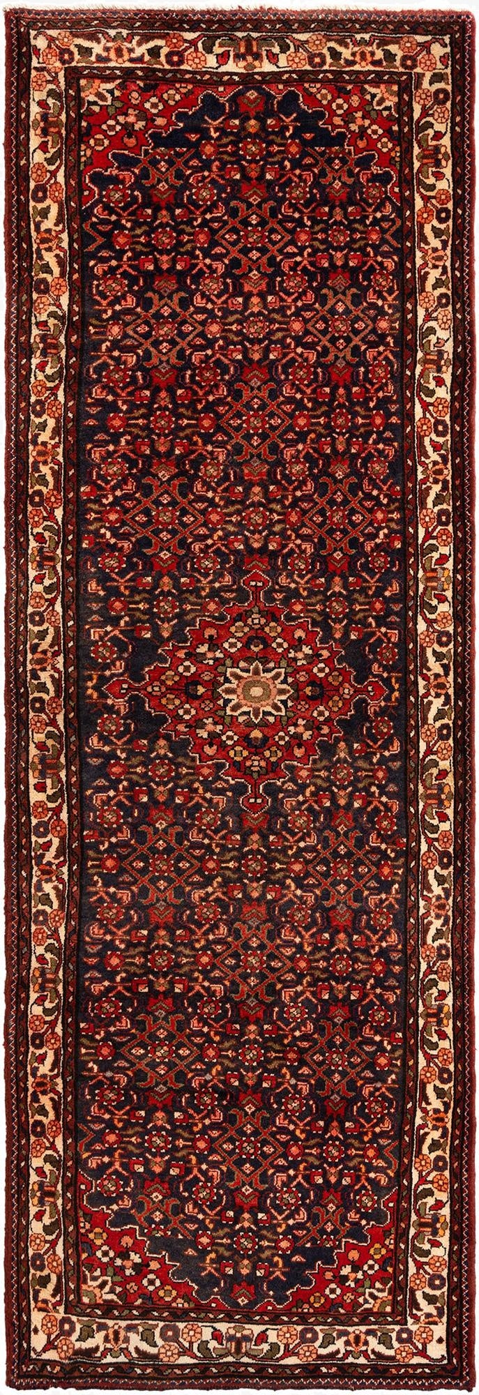 3' 8 x 10' 10 Hamedan Wool Runner Rug