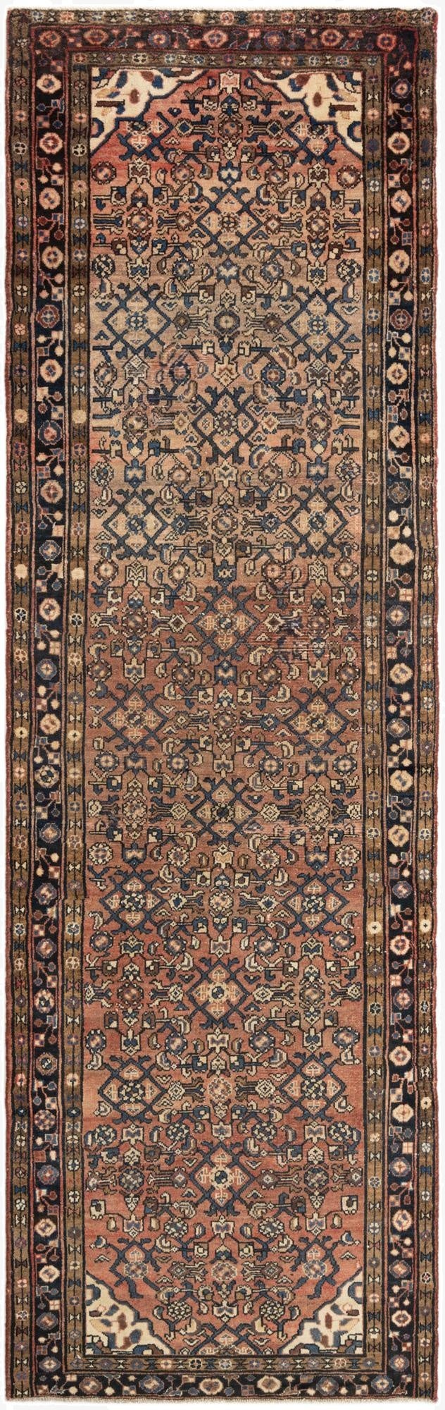 3' 3 x 10' 9 Hamedan Runner Rug