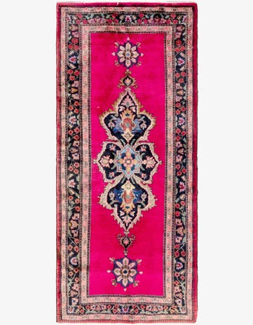 4' x 9' 2 Hand Knotted Hamedan Persian Wool Runner Rug