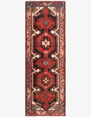 3' 3 x 9' 9 Hamedan Runner Rug