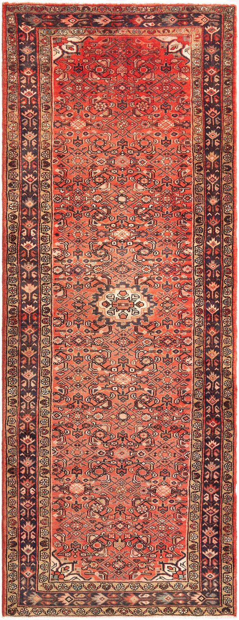 4' 2 x 10' 8 Hamedan Runner Rug