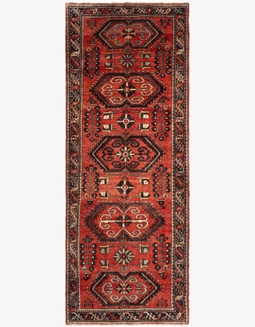 3' 10 x 9' 8 Hamedan Wool Runner Rug