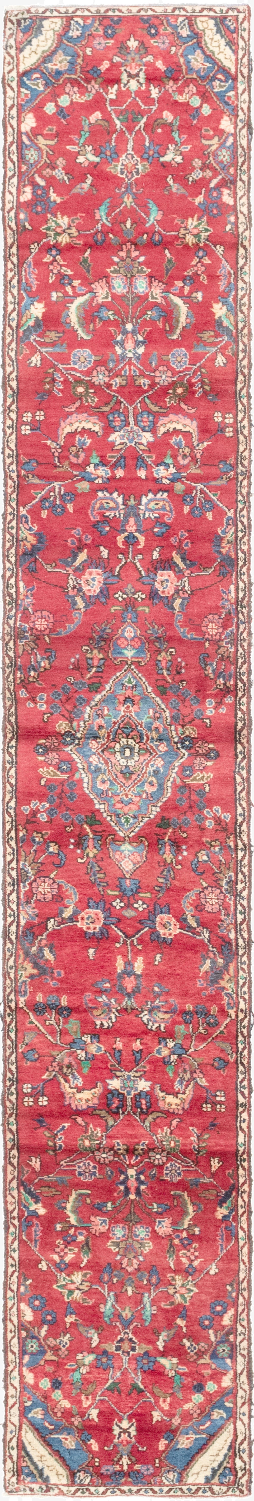 2' 2 x 16' Hand Knotted Hamedan Persian Wool Runner Rug