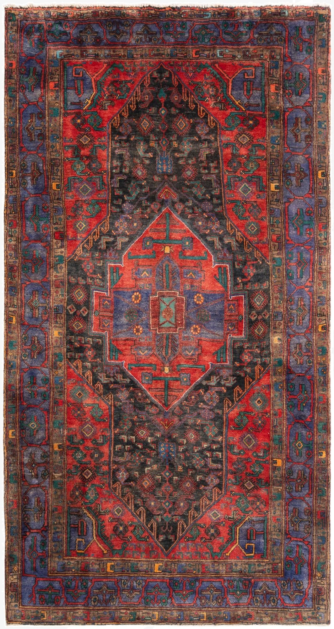 5' 2 x 9' 10 Hamedan Runner Rug
