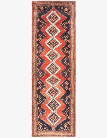 4' 4 x 13' 11 Hamedan Runner Rug